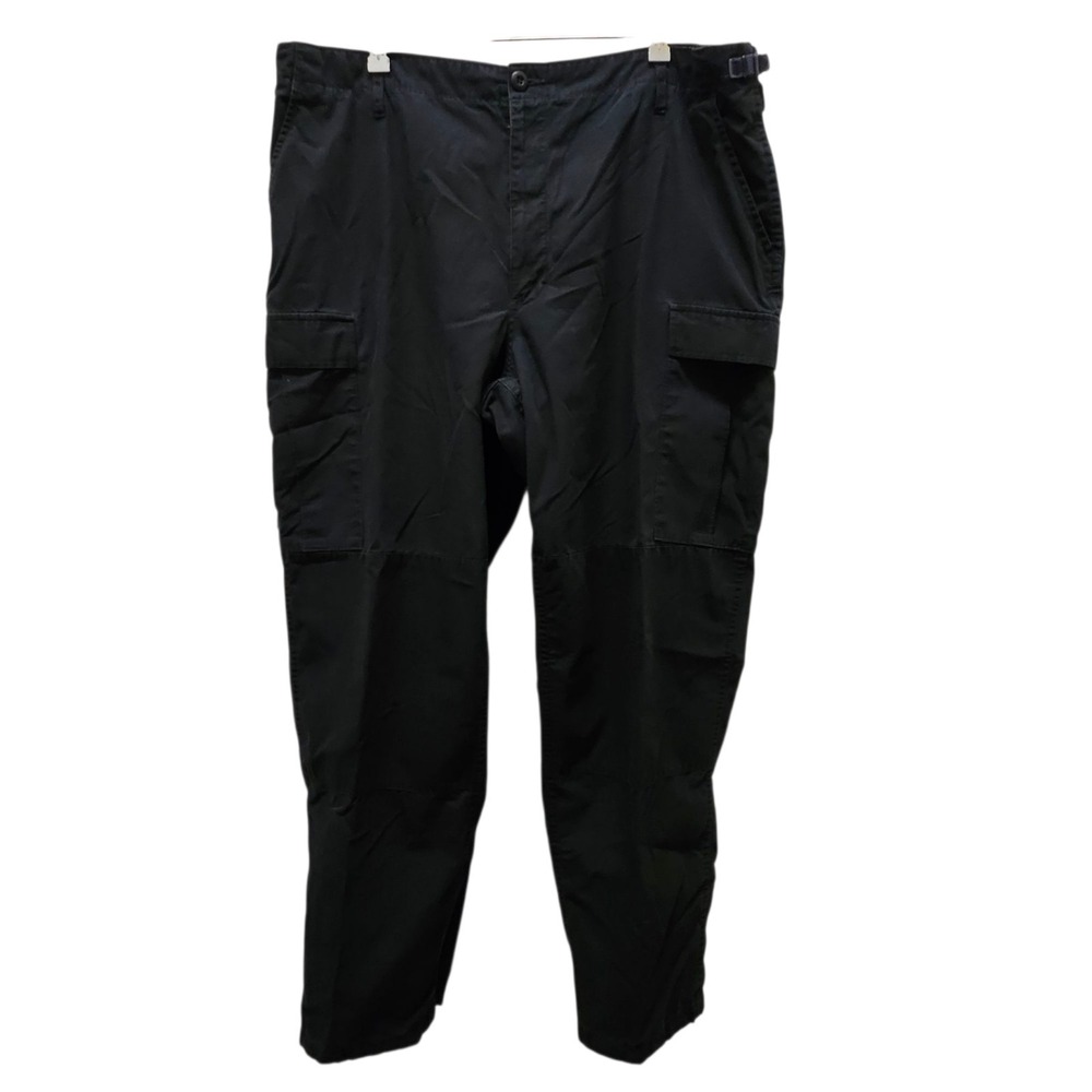 Military Style Black Fatigue‎ Cargo Pants XL -R GENUINE GEAR